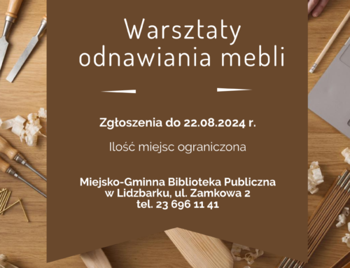 Warsztaty odnawiania i renowacji mebli.