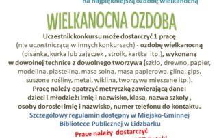 Wielkanocna ozdoba2022plakat